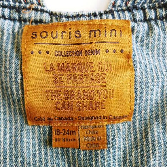 Souris Mini Denim Overalls size 18-24 Months - Picture 7 of 8